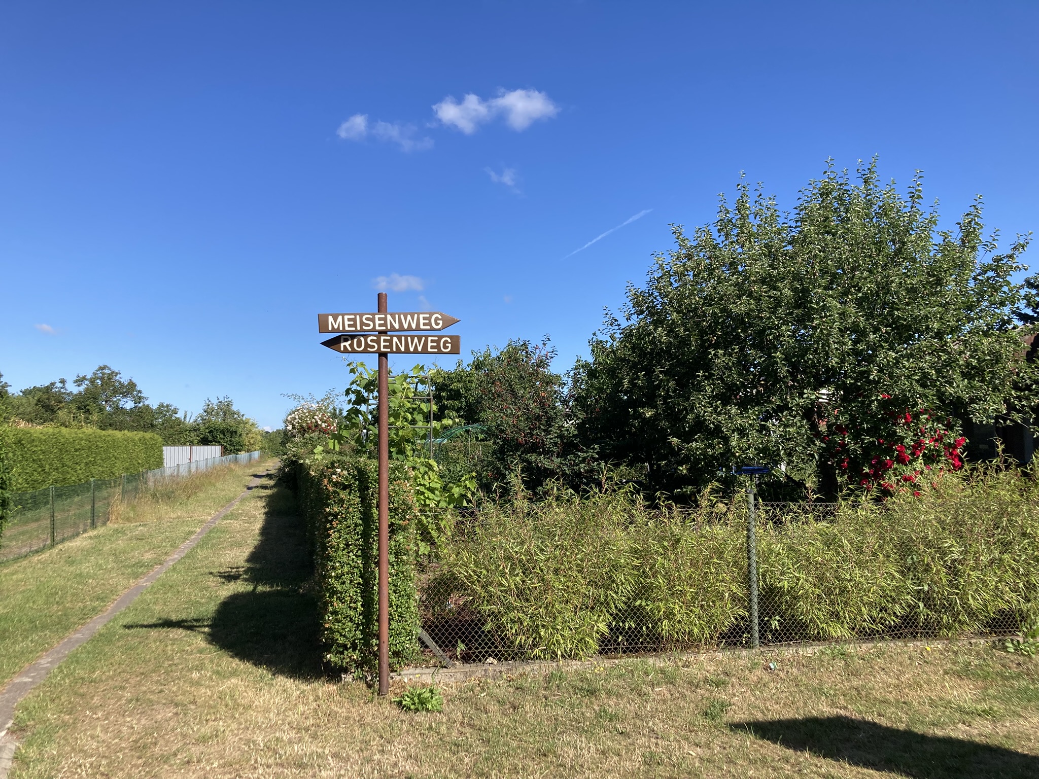 Historisches Bild der Gartenanlage